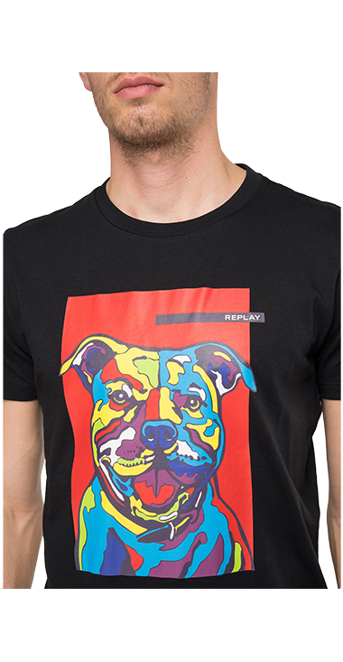 ベーシックジャージー DogプリントTシャツ 詳細画像